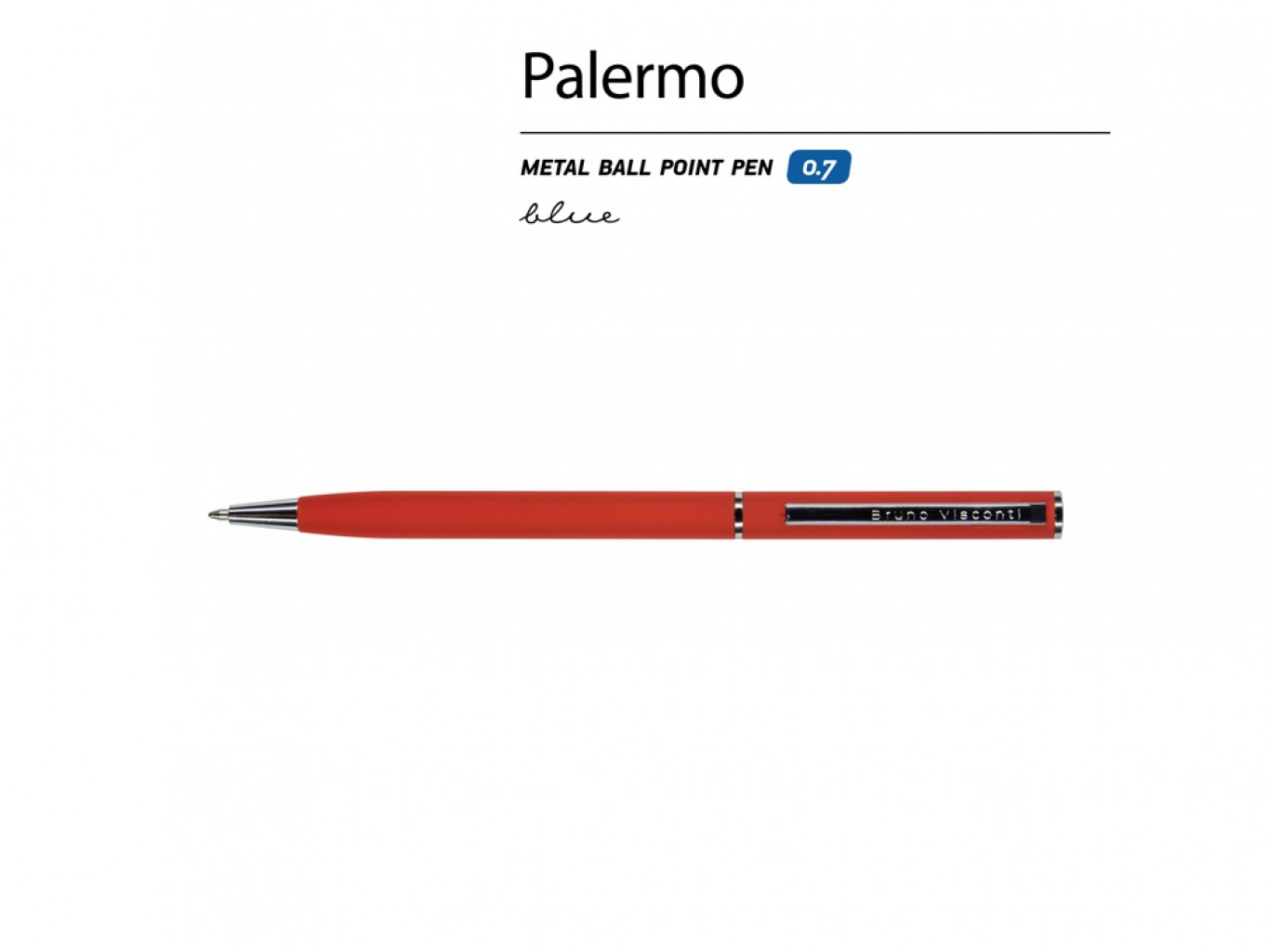 Ручка металлическая шариковая «Palermo», софт-тач Ручка металлическая шариковая «Palermo», софт-тач