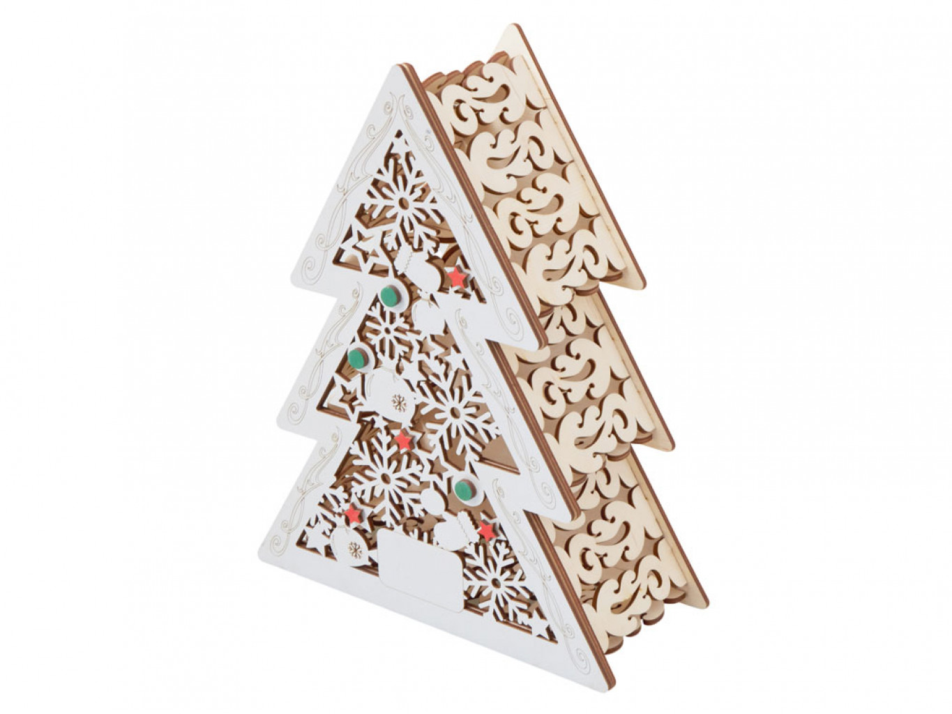 Шкатулка из фанеры в виде елки «Firytale»