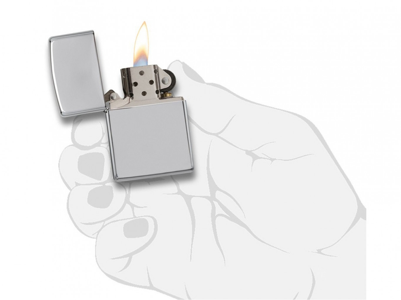 Зажигалка ZIPPO Classic с покрытием High Polish Chrome