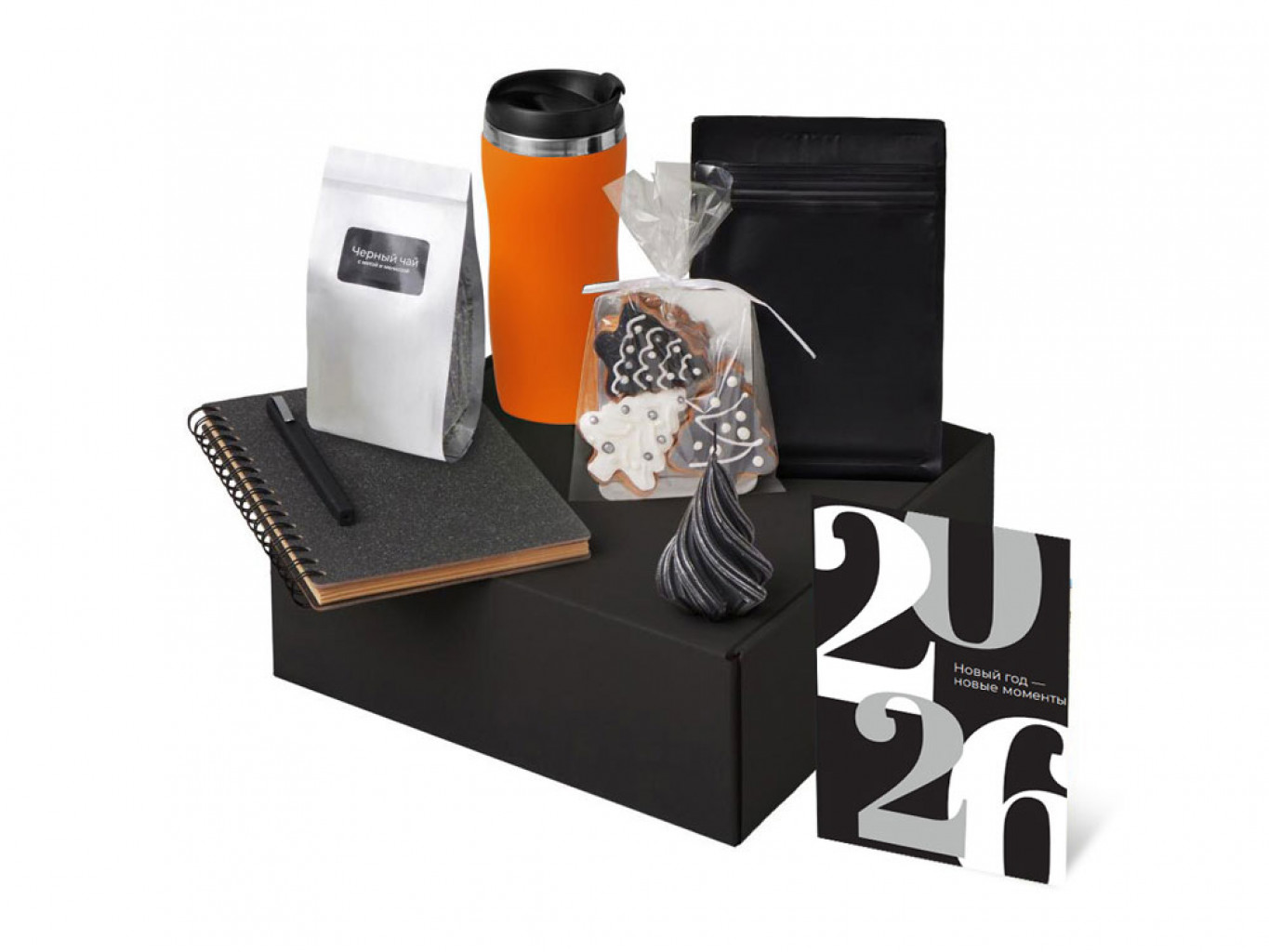 Подарочный набор «Re:Charge» с термокружкой, кофе и блокнотом