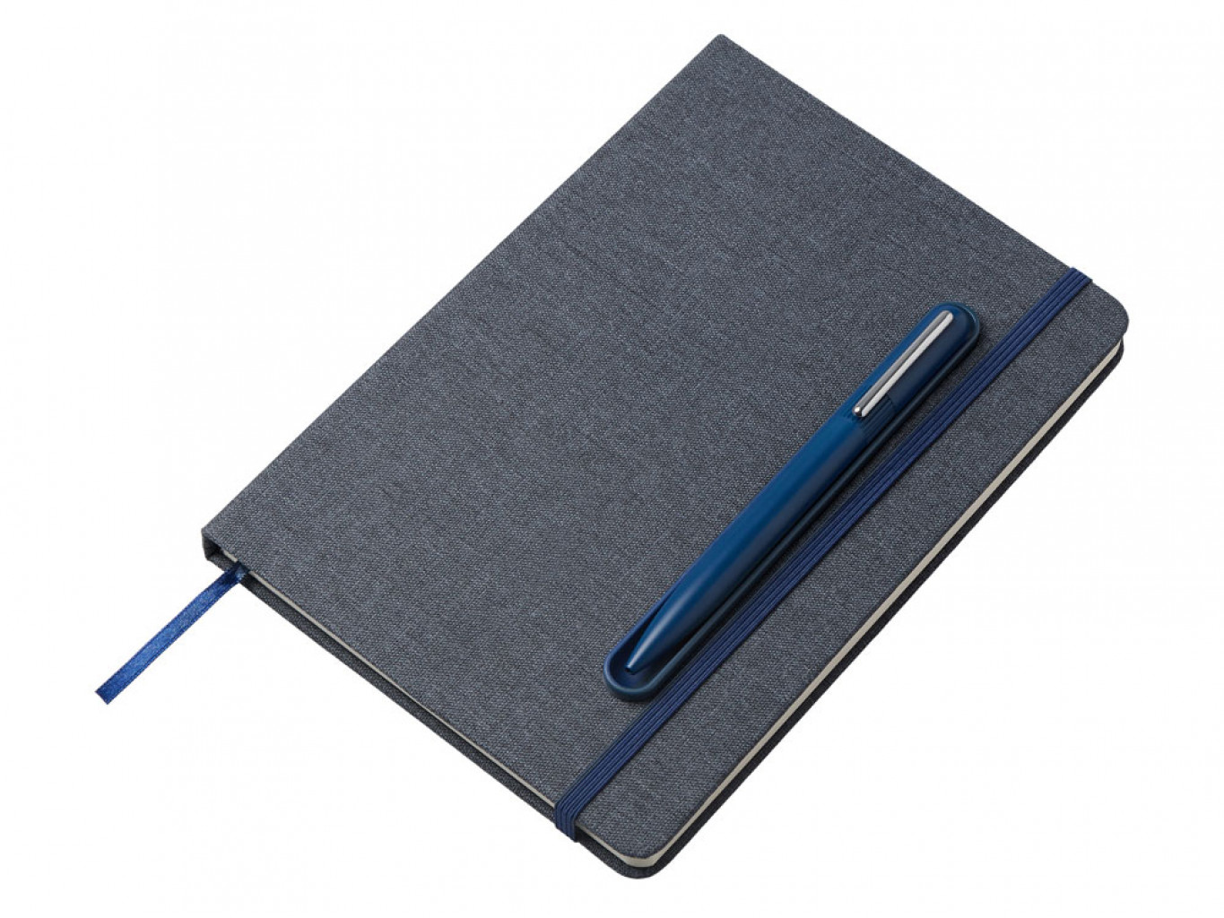 Блокнот А5 «NotaBene» с металлической шариковой ручкой и подставкой для телефона
