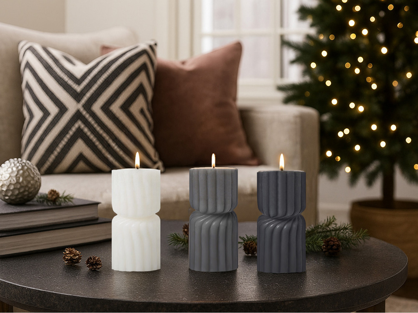 Набор свечей с гранями «Vela» Набор свечей с гранями «Vela»