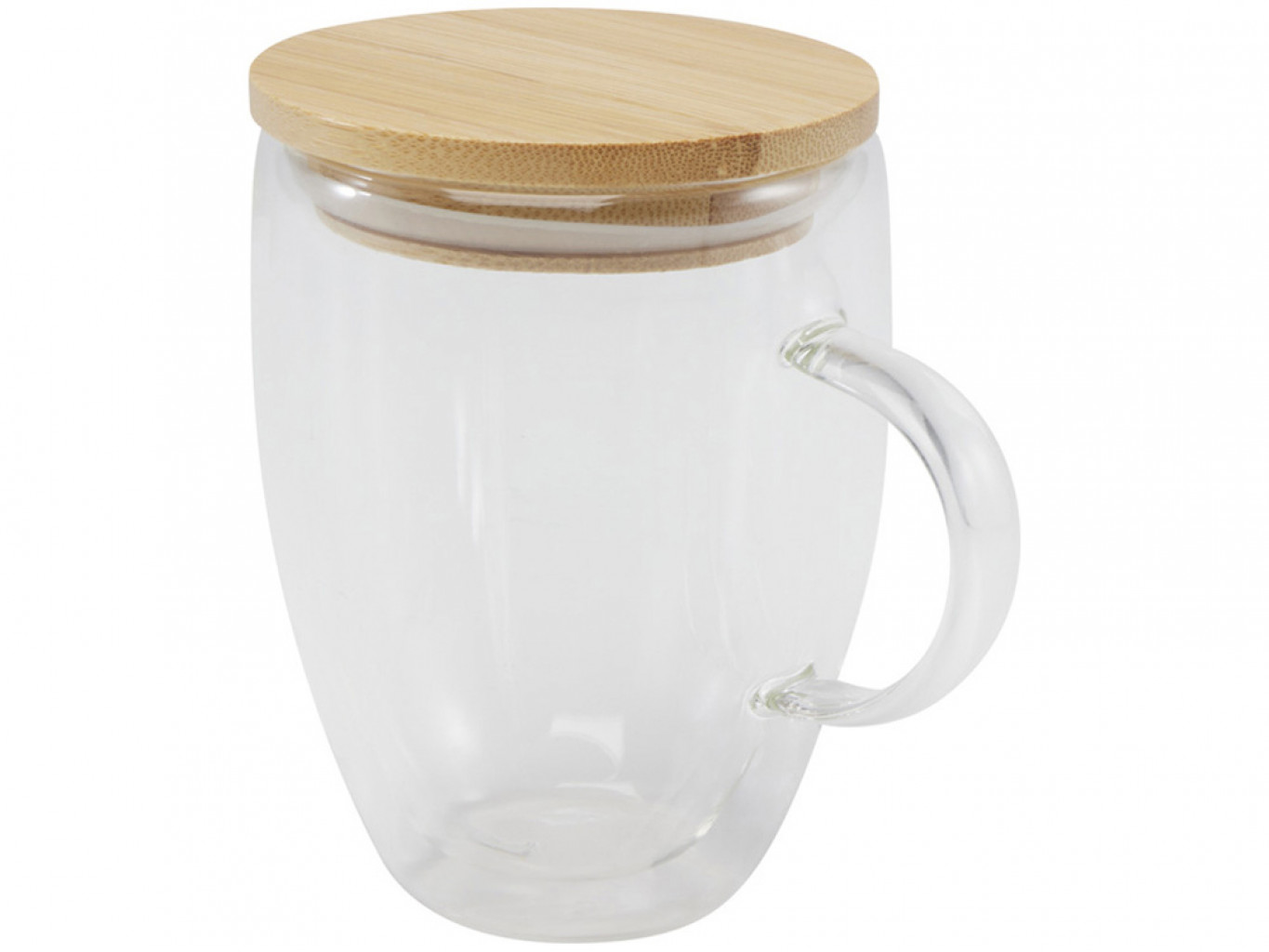 Кружка с бамбуковой крышкой «Leona»