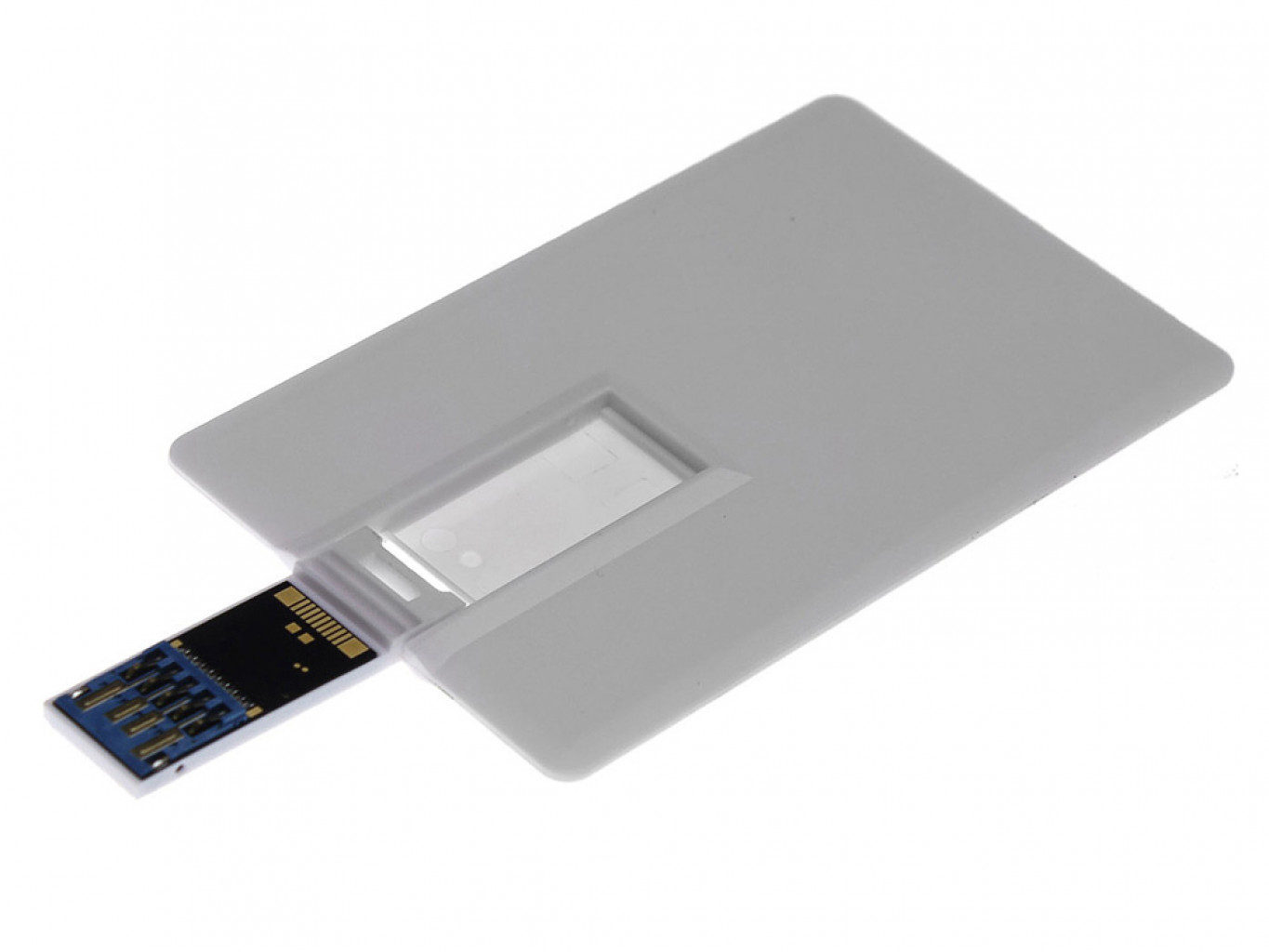 USB 3.0- флешка на 16 Гб в виде визитки, с раскладным чипом