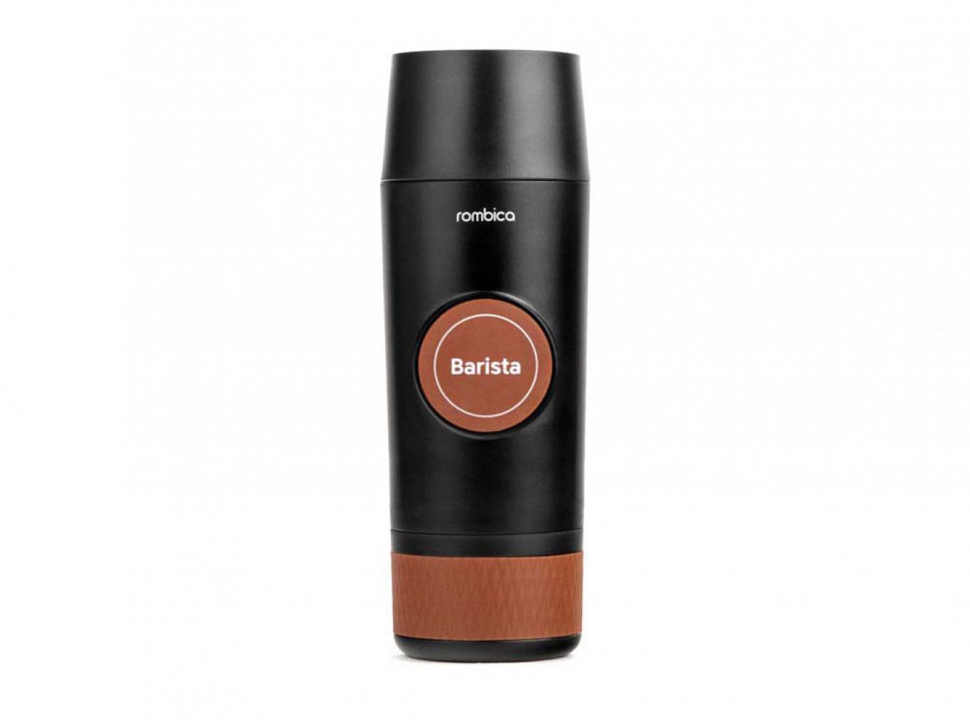 Портативная кофемашина «Barista» c быстрой зарядкой с логотипом Rombica Портативная кофемашина «Barista» c быстрой зарядкой с логотипом Rombica