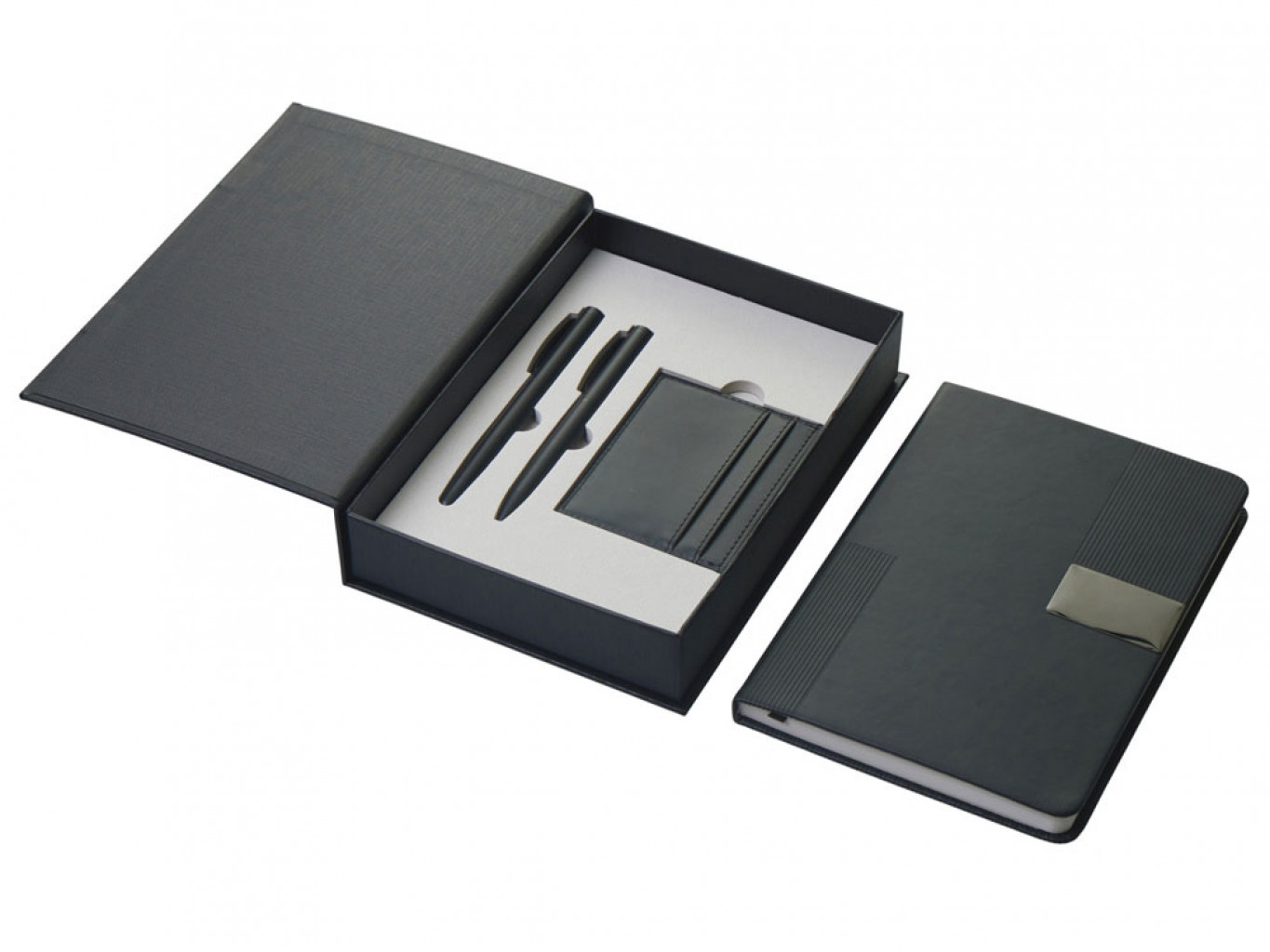 Подарочный набор «Goethe» с блокнотом А5, 2-мя ручками и картхолдером