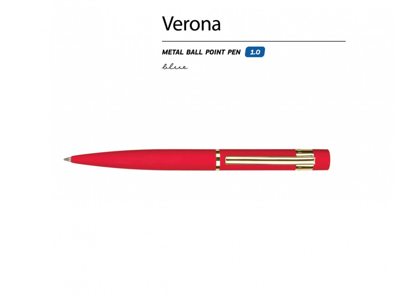 Ручка металлическая шариковая «Verona», софт-тач Ручка металлическая шариковая «Verona», софт-тач