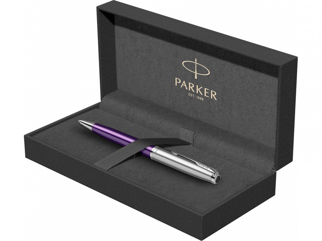 Ручка шариковая Parker «Sonnet Essentials Violet SB Steel CT»