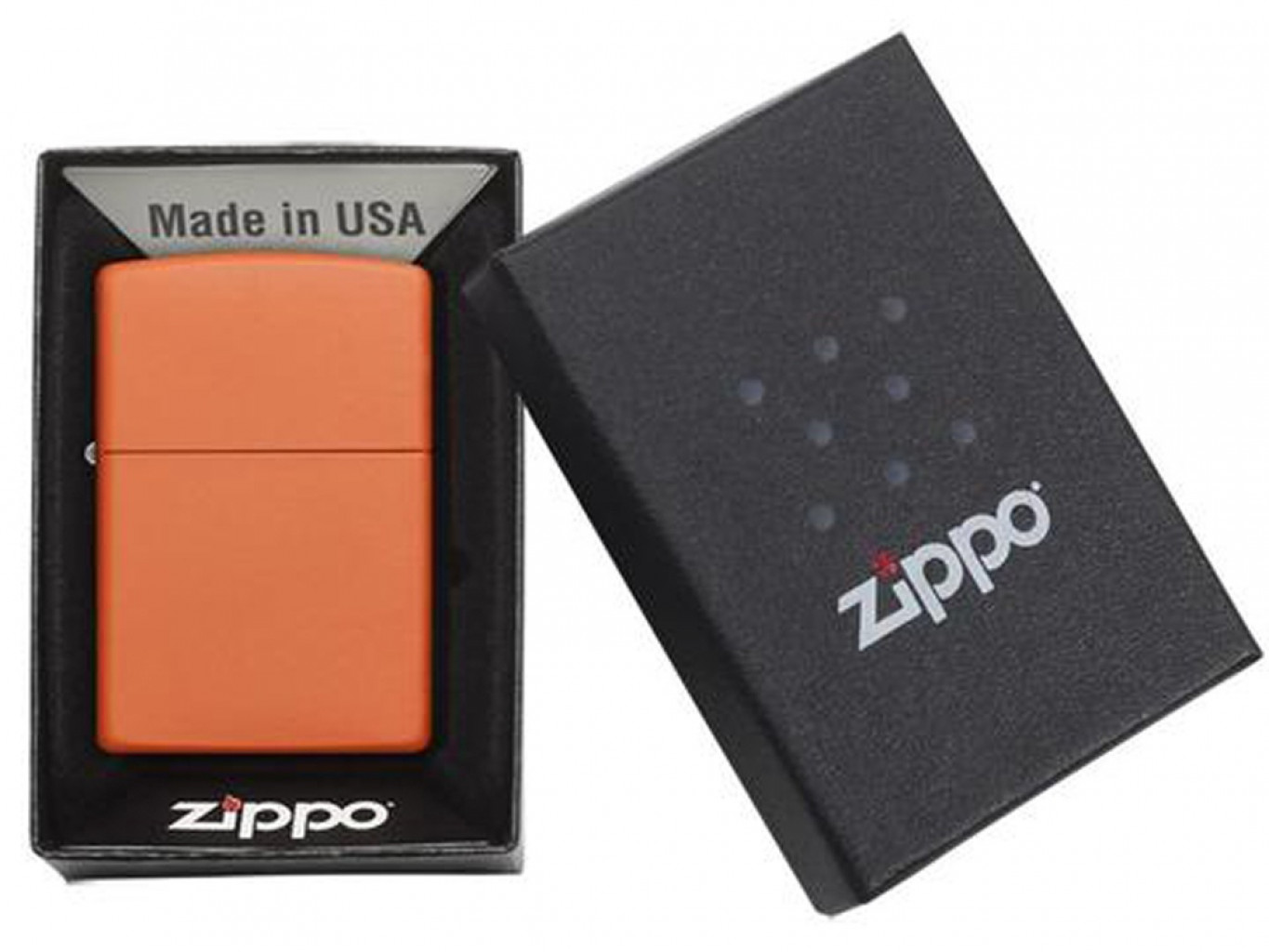 Зажигалка ZIPPO Classic с покрытием Orange Matte