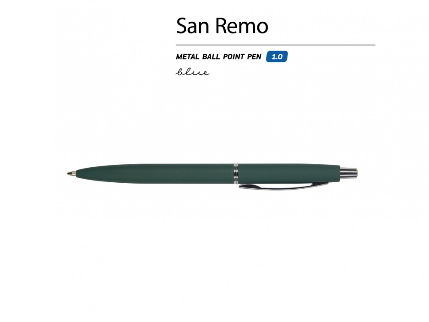 Ручка металлическая шариковая «San Remo», софт-тач Ручка металлическая шариковая «San Remo», софт-тач