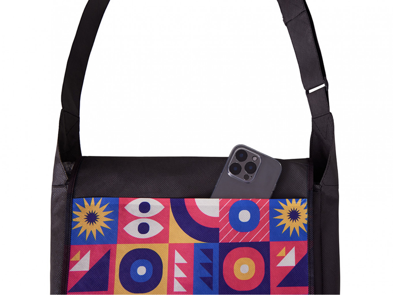 Сумка из нетканого PET материала с регулируемой ручкой Сумка из нетканого PET материала с регулируемой ручкой