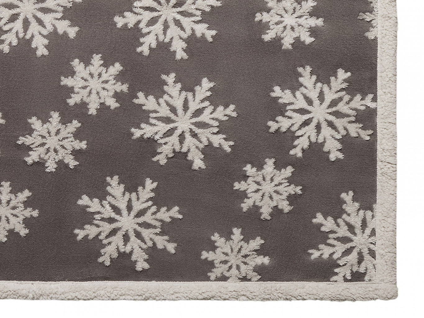 Плед Snowflake новогодний с капюшоном