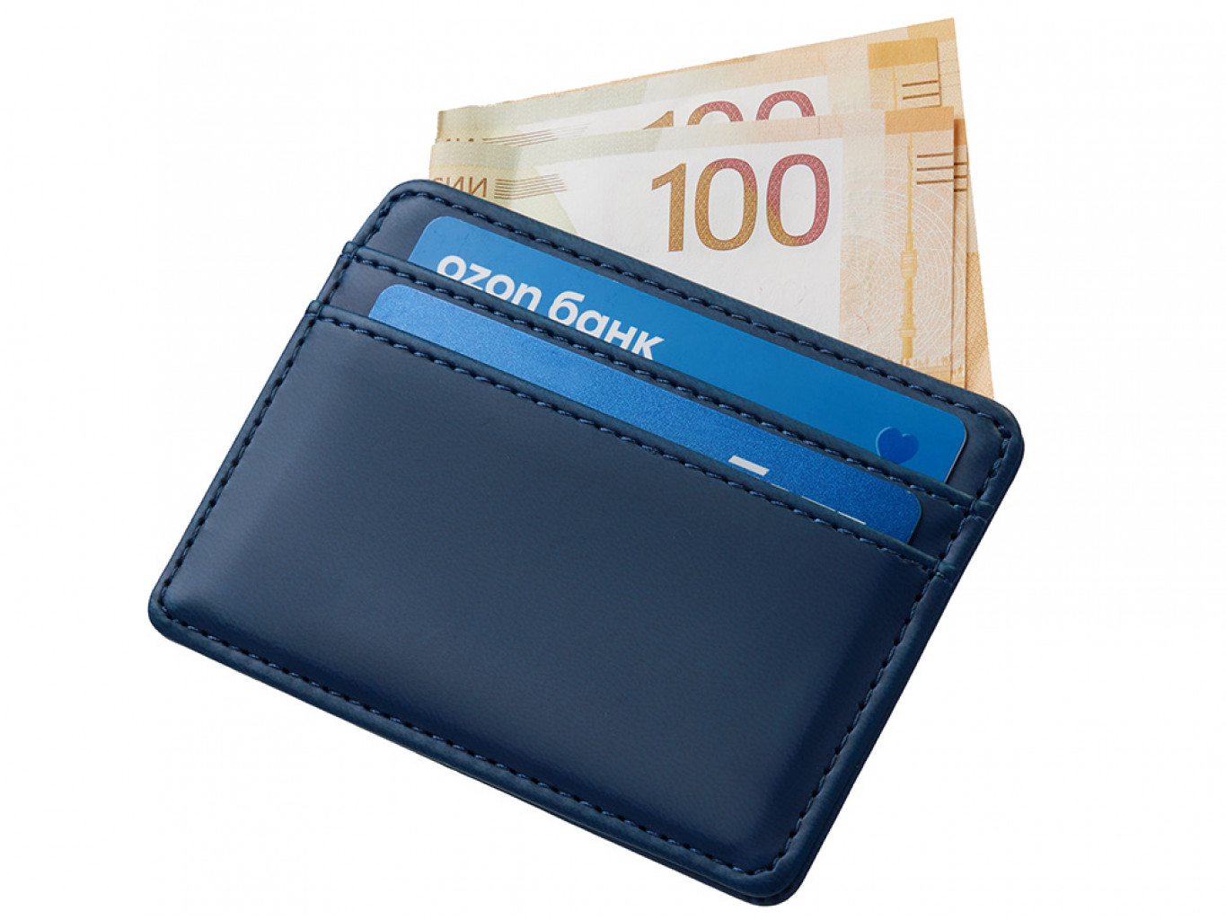 Картхолдер для двух карт и наличных денег с зажимом «Crave»