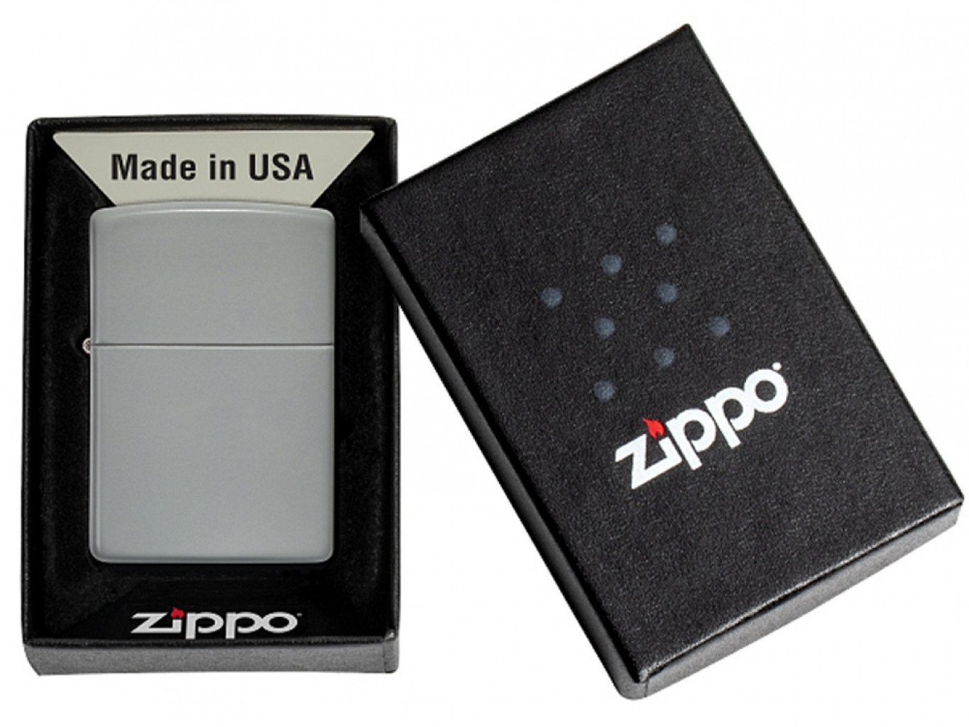 Зажигалка ZIPPO Classic с покрытием Flat Grey