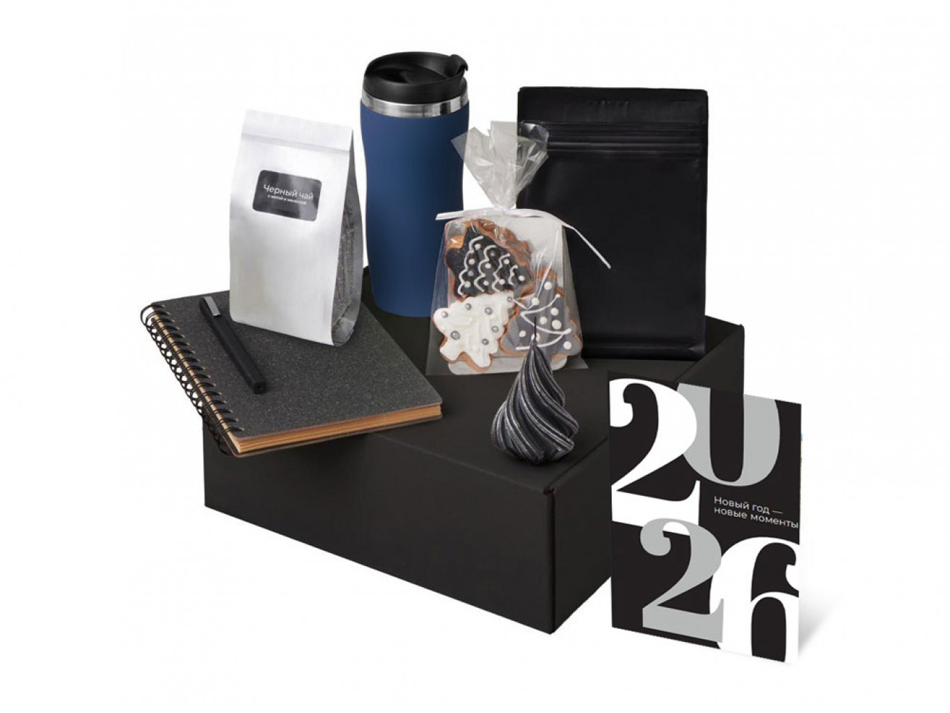 Подарочный набор «Re:Charge» с термокружкой, кофе и блокнотом