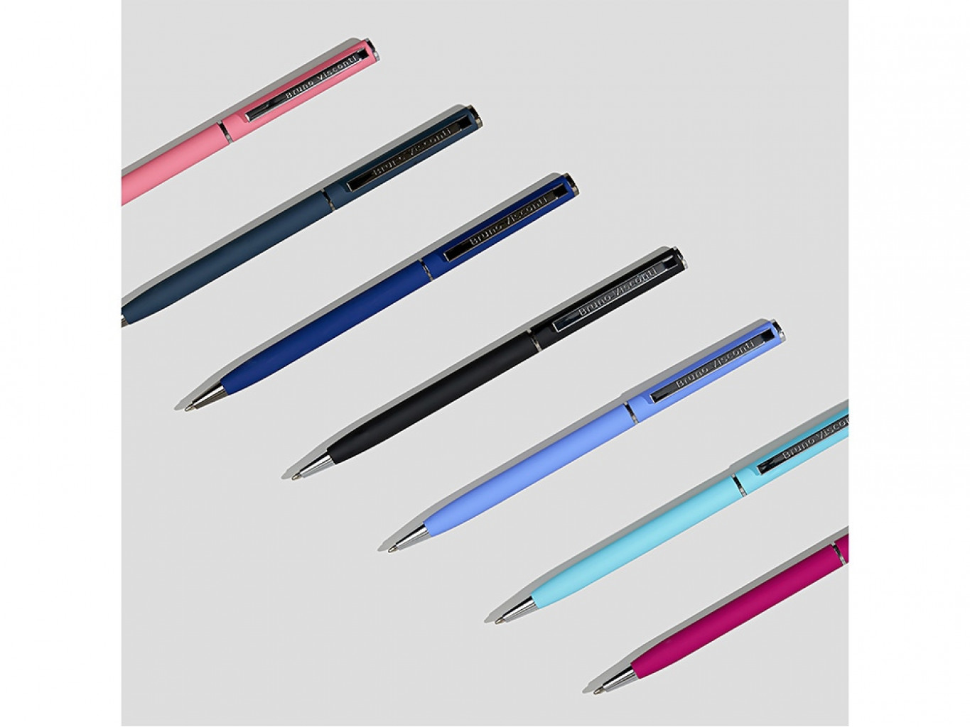 Ручка металлическая шариковая «Palermo», софт-тач