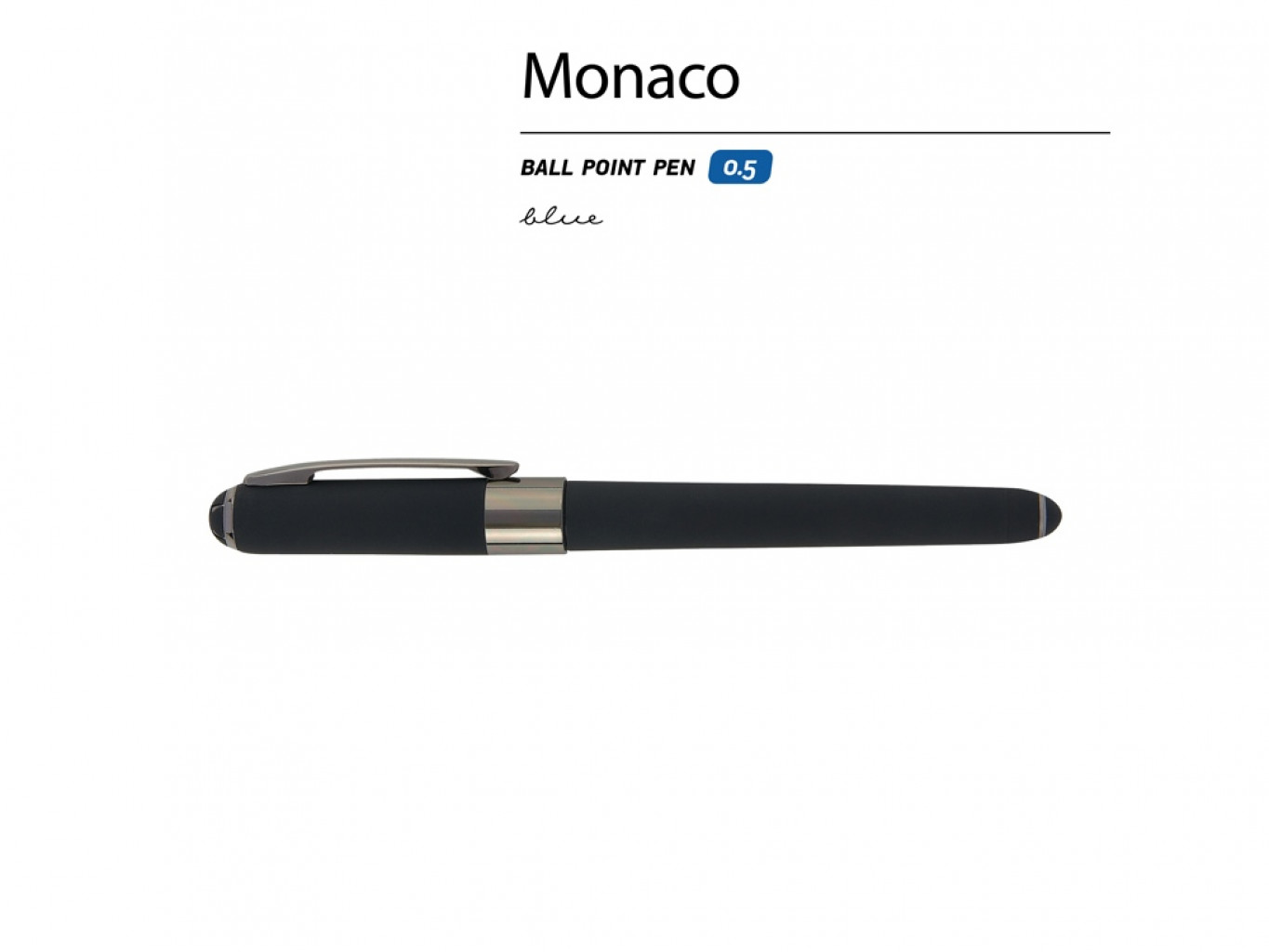 Ручка пластиковая шариковая «Monaco» софт-тач Ручка пластиковая шариковая «Monaco» софт-тач