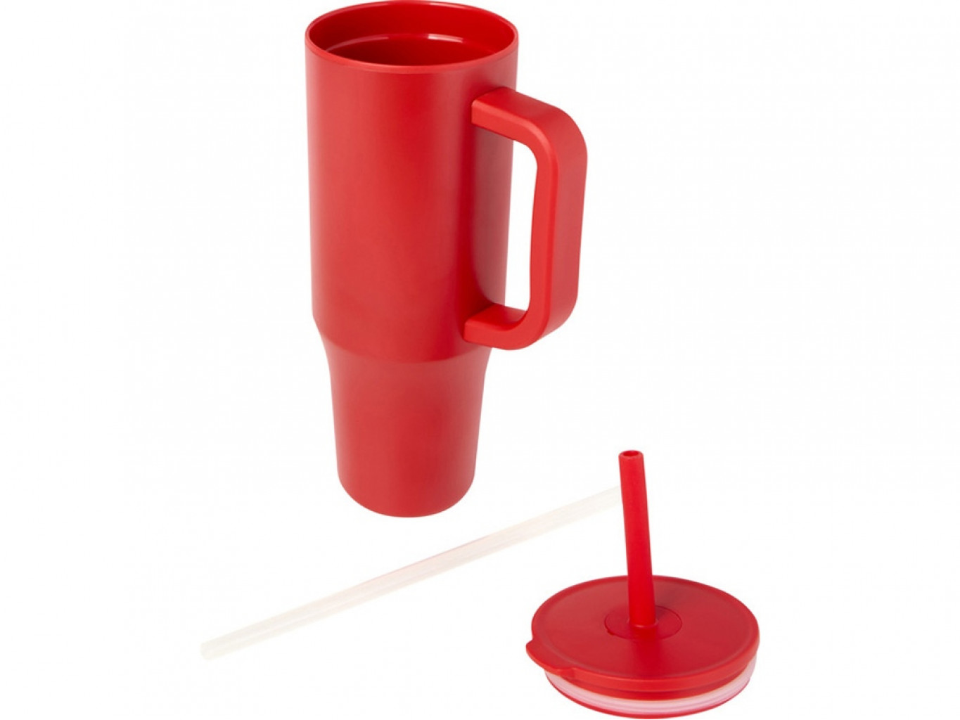 Герметичная термокружка «Brady» с силиконовой трубочкой, переработанная сталь, 900 мл