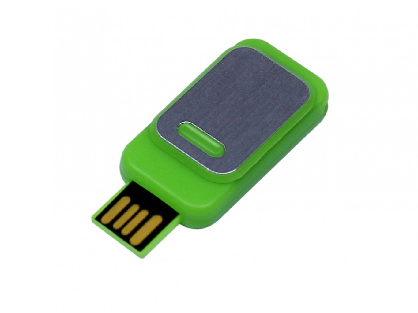 USB 2.0- флешка промо на 32 Гб прямоугольной формы, выдвижной механизм