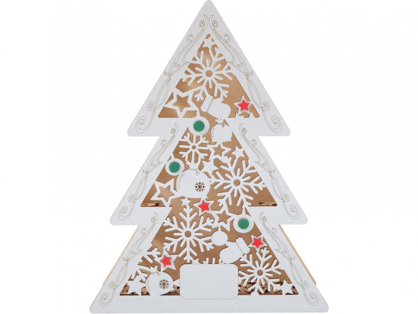 Шкатулка из фанеры в виде елки «Firytale»