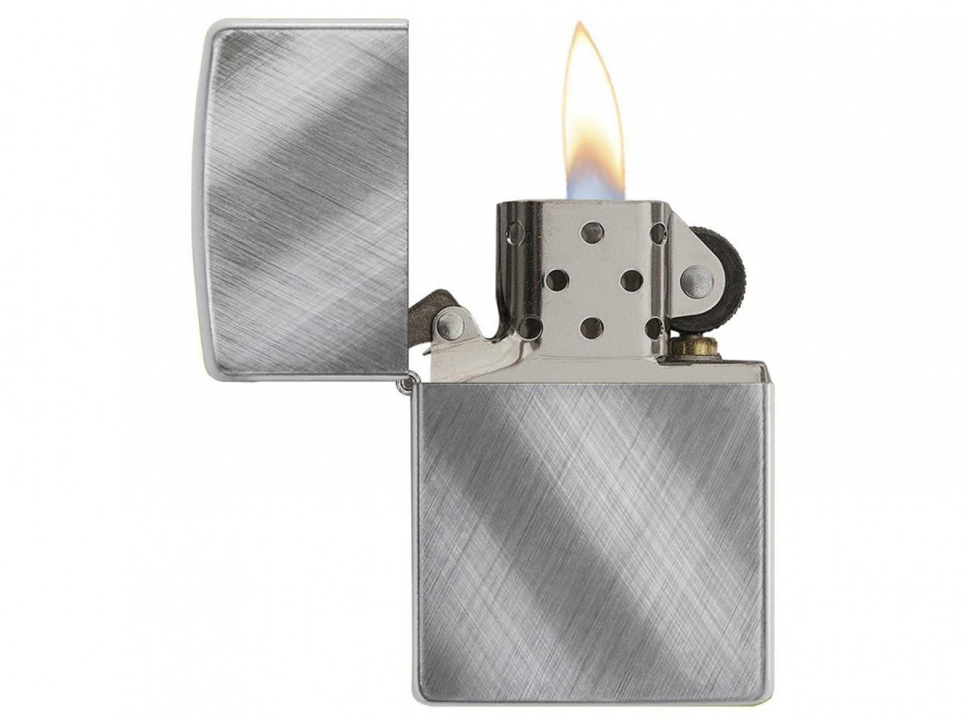 Зажигалка ZIPPO Classic с покрытием Brushed Chrome