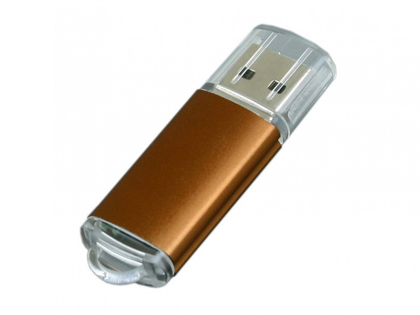 USB 2.0- флешка на 32 Гб с прозрачным колпачком