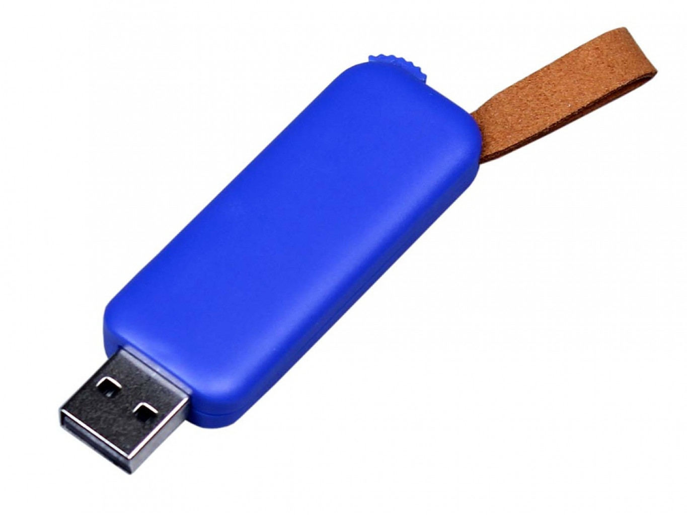 USB 3.0- флешка промо на 64 Гб прямоугольной формы, выдвижной механизм