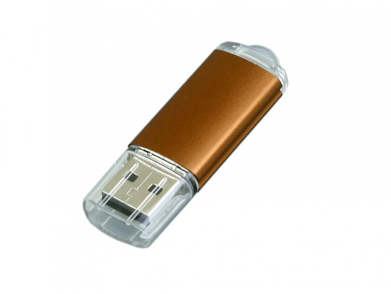 USB 2.0- флешка на 64 Гб с прозрачным колпачком