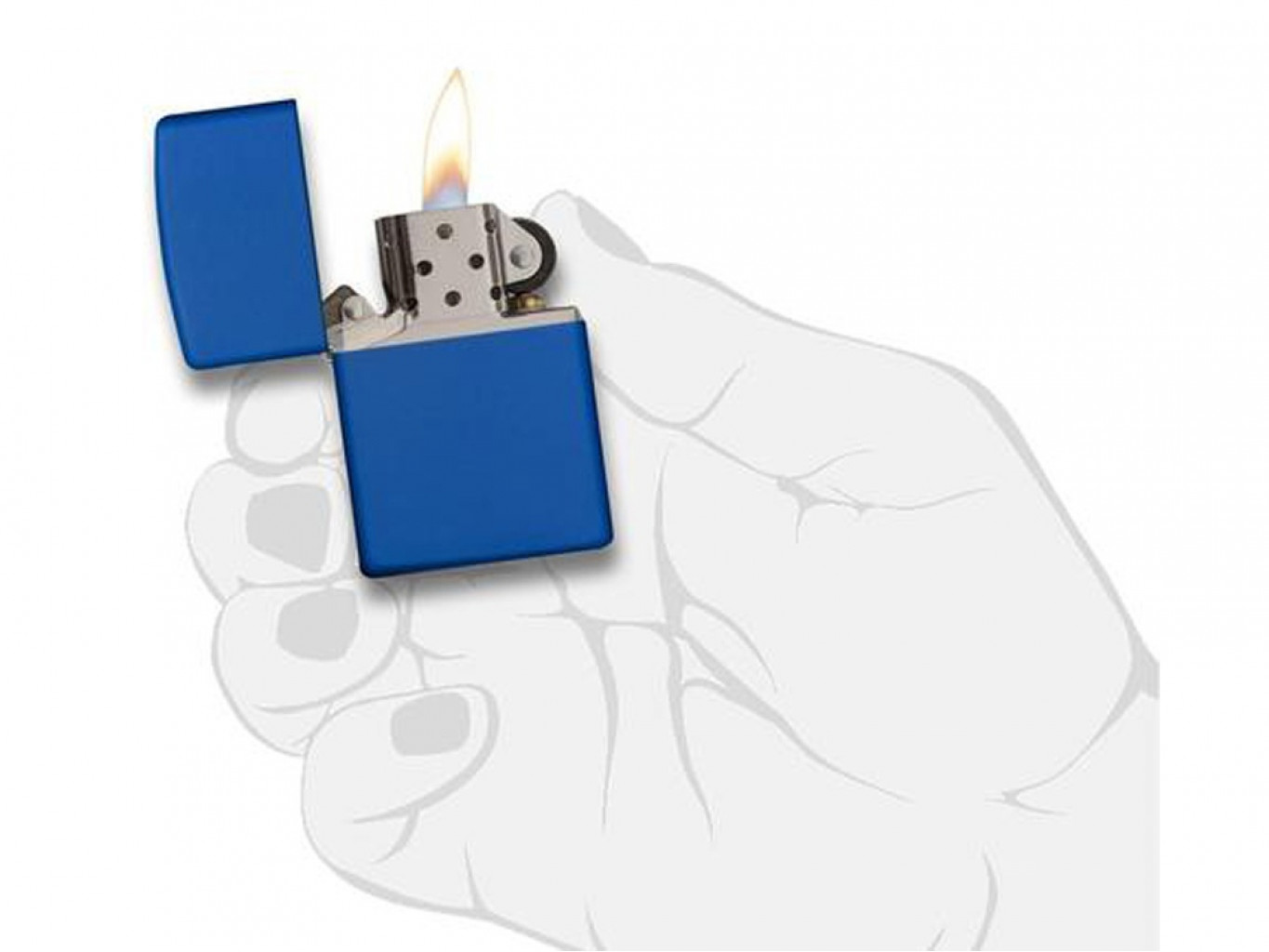 Зажигалка ZIPPO Classic с покрытием Royal Blue Matte