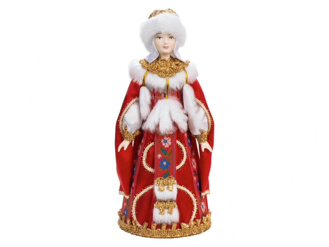 Подарочный набор: кукла фарфоровая, плед флисовый