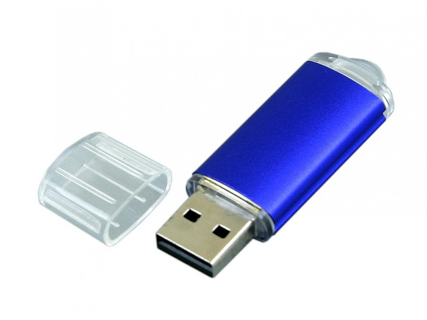 USB 2.0- флешка на 32 Гб с прозрачным колпачком