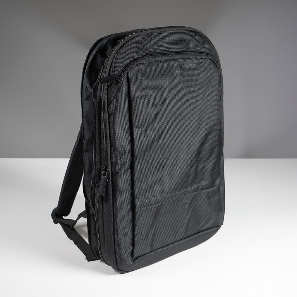 Расширяющийся водостойкий рюкзак "Slim", чёрный, 45х30х6 см, ткань верха: 100% полиэстер 1680 D