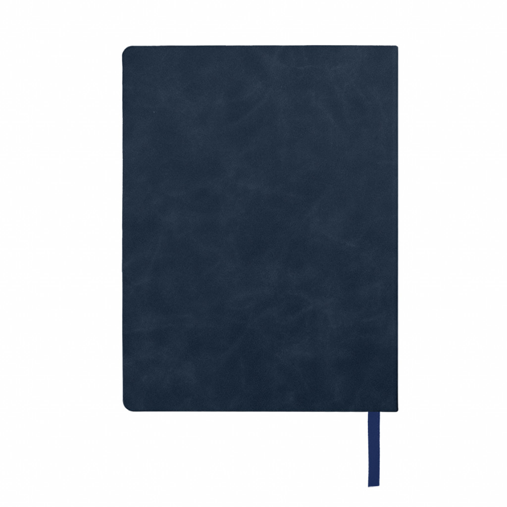 Ежедневник недатированный Solas, формат А5, с магнитом темно-синий, кремовый блок в линейку Ежедневник недатированный Solas, формат А5, с магнитом темно-синий, кремовый блок в линейку