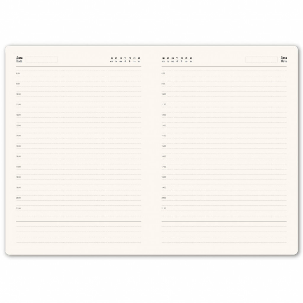 Бизнес-блокнот "RILY", формат А5, бирюзовый, блок в точку