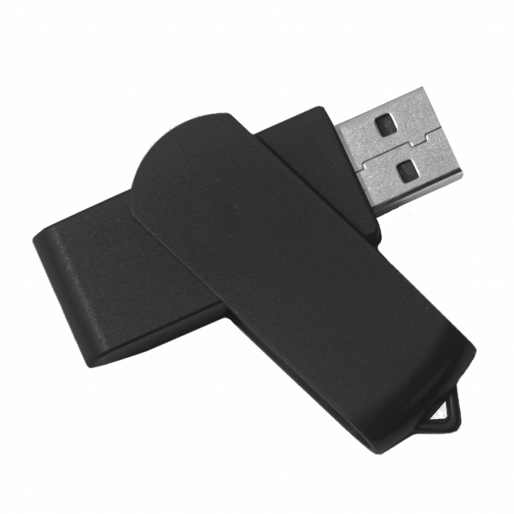 USB flash-карта SWING (8Гб), черный, 6,0х1,8х1,1 см, пластик