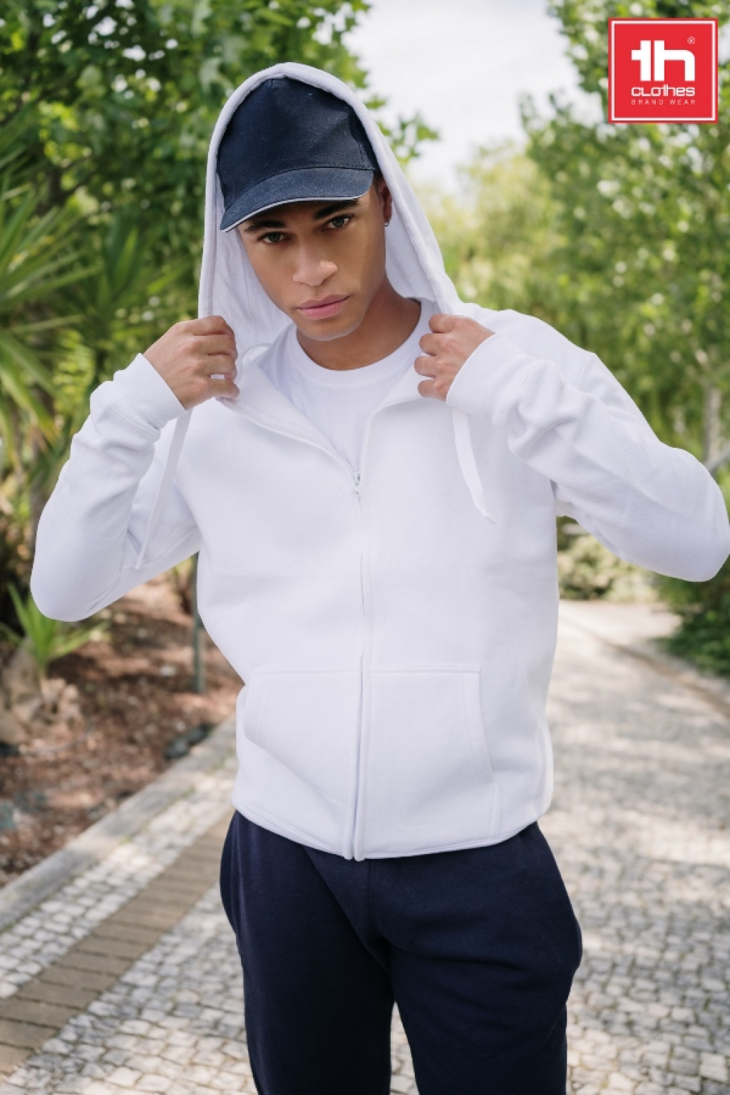 Толстовка мужская с капюшоном на молнии AMSTERDAM 320