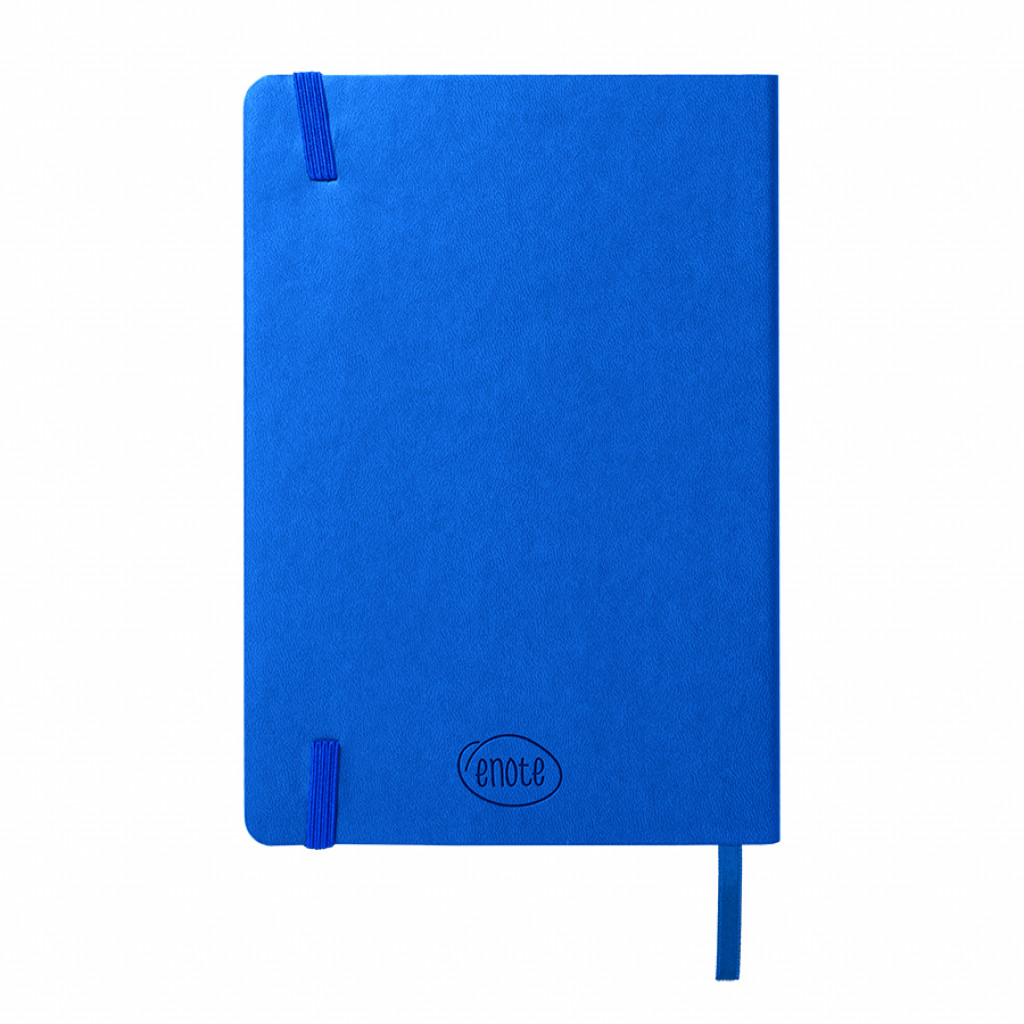 Бизнес-блокнот "RILY", формат А5, синий ройал, блок в точку