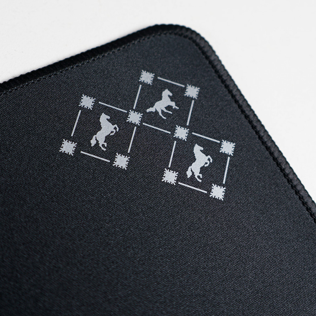 Коврик для мыши GLIDE M, 35*25*0,3см, прошитый край, черный