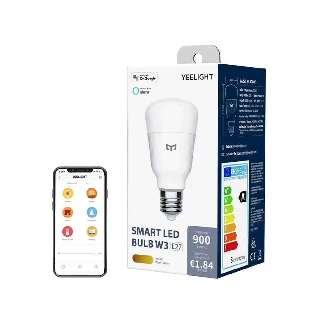 Умная LED-лампочка Xiaomi Yeelight Smart LED Bulb W3 (YLDP007)