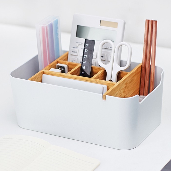 Настольный бамбуковый органайзер Xiaomi Zen’s Large Capacity Bamboo Box Настольный бамбуковый органайзер Xiaomi Zen’s Large Capacity Bamboo Box