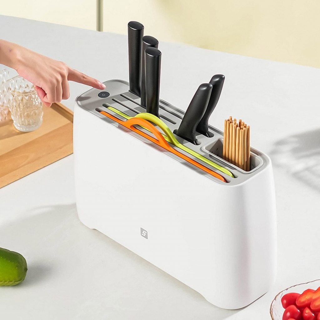 Подставка для кухонных ножей и столовых приборов с УФ-стерилизацией Xiaomi Five Smart Knife Plates For Sterilization Rack (YSXDJ001HJ)