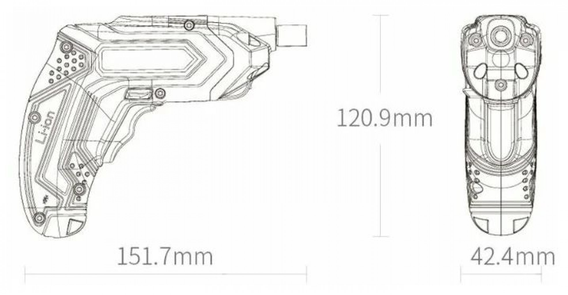 Аккумуляторная отвертка Xiaomi Tonfon 3.6V 1500mAh (3013227)