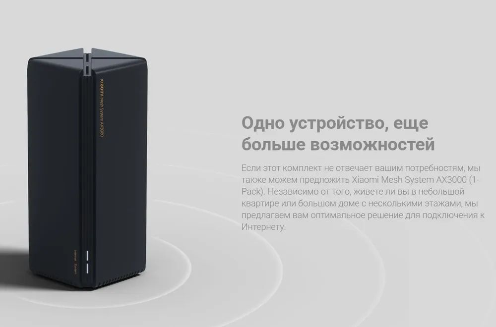 Беспроводная Wi-Fi Mesh система Xiaomi Mesh System AX3000 (DVB4315GL)