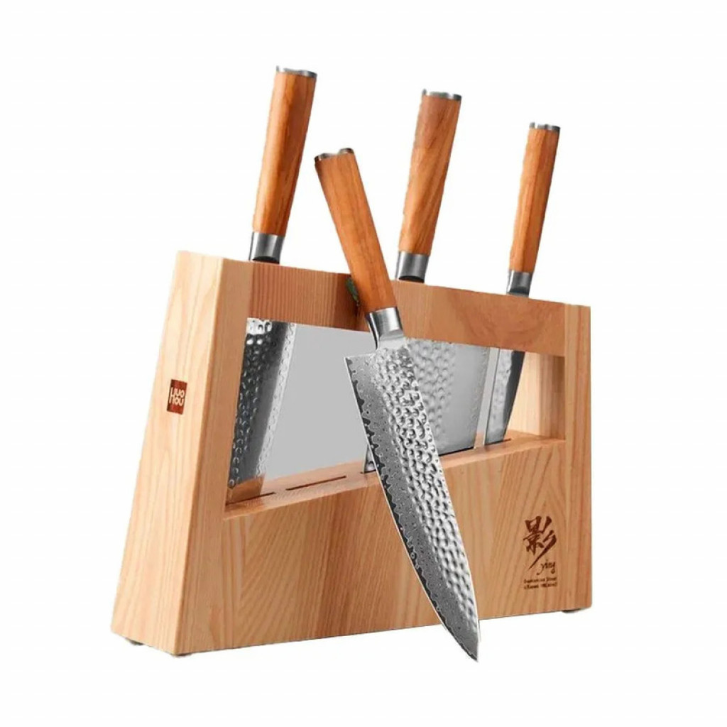 Набор кухонных ножей Xiaomi Huo Hou Set of 5 Damascus Knife Sets (HU0073)