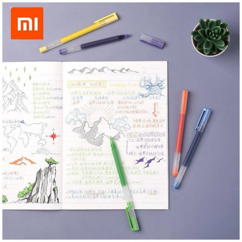 Набор гелевых ручек Xiaomi Mi Colorful Gel Pen 5 шт. (MJZXB03WC) Набор гелевых ручек Xiaomi Mi Colorful Gel Pen 5 шт. (MJZXB03WC)