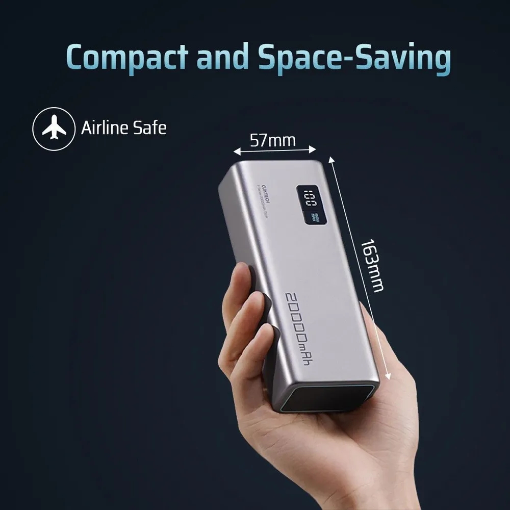 Внешний аккумулятор Xiaomi CUKTECH 20000mAh PB200P 150W Type-C (CUKPB200GLBK) Внешний аккумулятор Xiaomi CUKTECH 20000mAh PB200P 150W Type-C (CUKPB200GLBK)