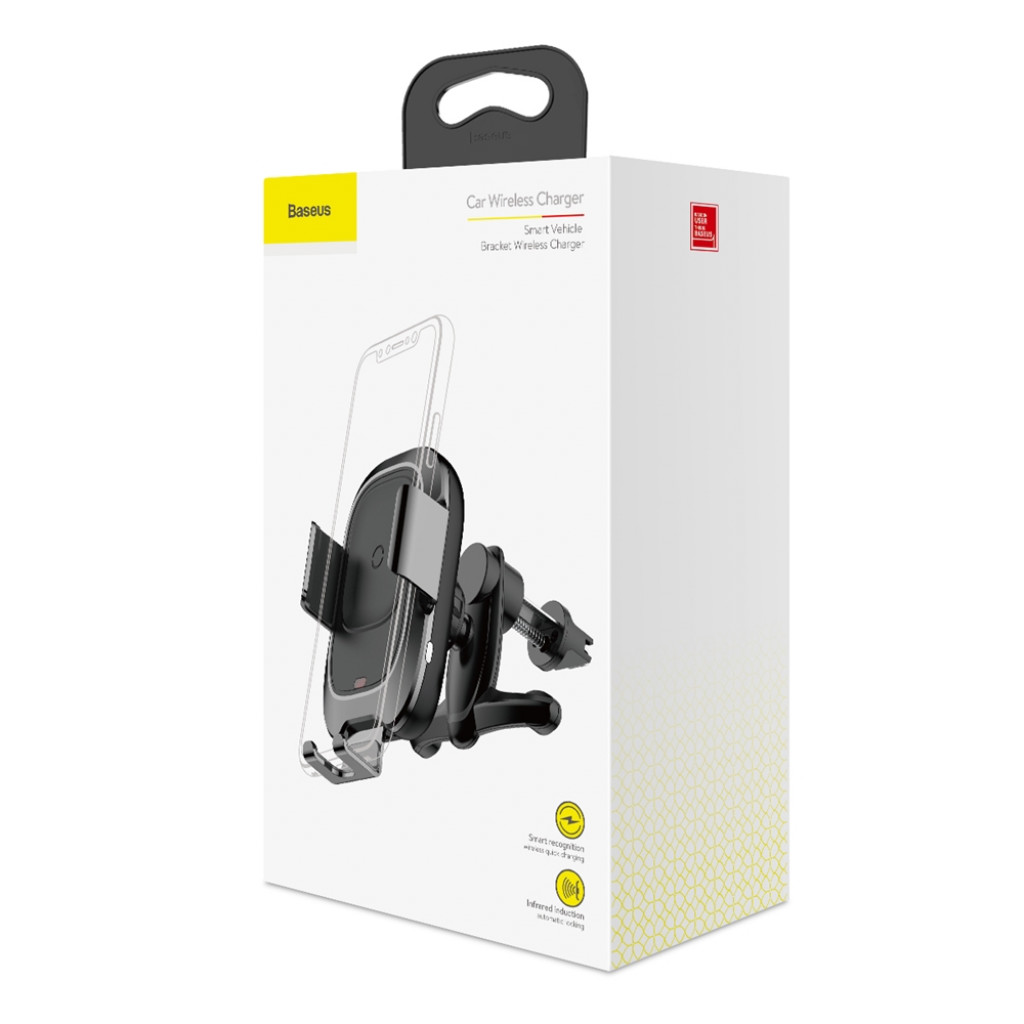 Автомобильный держатель с беспроводной зарядкой Baseus Smart Vehicle Bracket Wireless Charger (WXZN-01) Автомобильный держатель с беспроводной зарядкой Baseus Smart Vehicle Bracket Wireless Charger (WXZN-01)