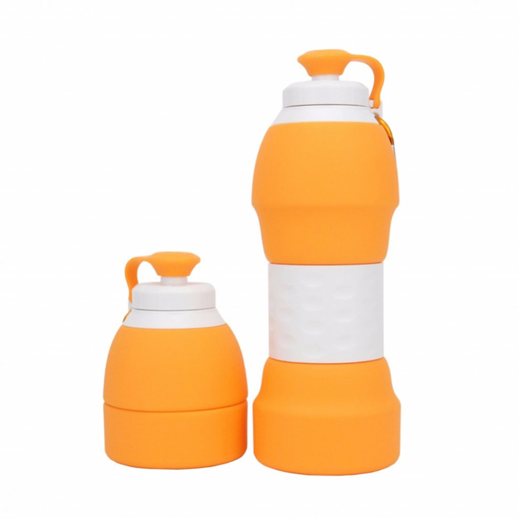 Силиконовая складная бутылка для воды 580 мл Xiaomi Collapsible Silicone Water Bottle