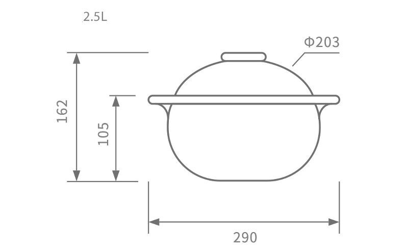 Кастрюля керамическая 2.5 л Xiaomi One Realized Ceramics Pot