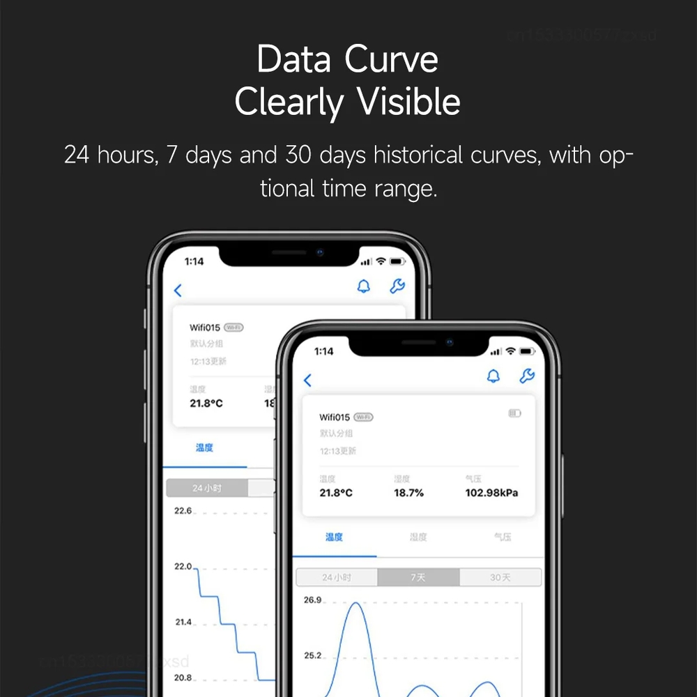 Термогигрометр Xiaomi Qingping Temp & RH Barometer Pro S (CGP22W) Термогигрометр Xiaomi Qingping Temp & RH Barometer Pro S (CGP22W)